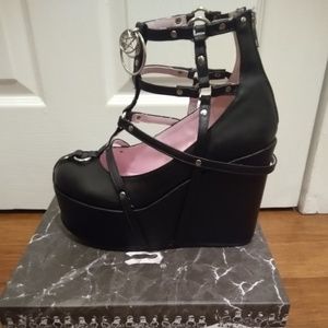 Demonia Platform Wedges, worn twice